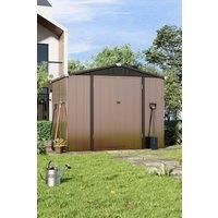 Lockable Galvanized Steel Apex Garden Storage Shed