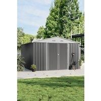 1012 FT Outdoor Lockable Steel Storage Shed with Door