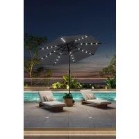 Outdoor 3-Tier Garden Umbrella with Solar Lights£Base is not included£