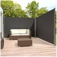 8m L x 1.8m W Outdoor Garden Retractable Privacy Double Side Awning