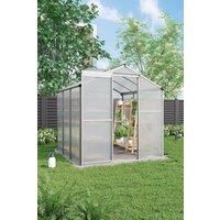 6x6 ft Aluminium Garden Greenhouse with Window