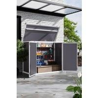 Outdoor Garden Tool Bicycle Bin Storage Shed