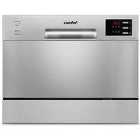 6.5L Freestanding Compact Dishwasher with Delayed Start Function & LED Display