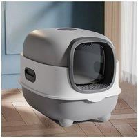 Large Hooded Cat Toilet Litter Box with UV Sterilization