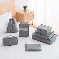 7 Set Packing Cubes for Suitcases Lightweight Travel Luggage Packing Organizers