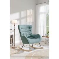 Nordic Wooden Rocking Chair for Living Room Bedroom