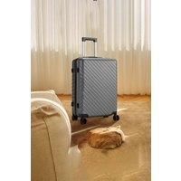 Lightweight Hardside Travel Suitcase with Spinner Wheels, 24" Silver