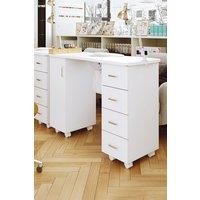 Manicure Fashion Table Nail Desk for Spa Beauty Salon with Electric Dust Collector & Drawers For Spa Beauty Salon & Home