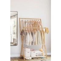 Stand Solid Wooden Cloak Rack Bedroom