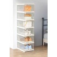 6-Tier Fashion Foldable Angel White Shoes Box
