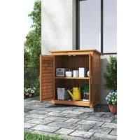 Solid Wood Storage Cabinet Garden Tool Shed