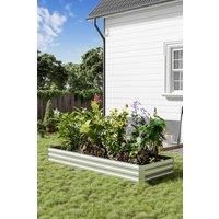 Metal Rectangular Outdoor Raised Garden Bed