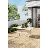 Rectangular Cast Aluminum Garden Dining Table