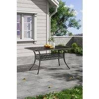 Rectangular Cast Aluminum Garden Dining Table
