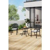 3Pcs Cast Aluminum Outdoor Bistro Table and Chair Set