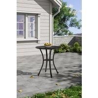 Cast Aluminum Diamond Grid Hollowed Out Garden Dining Table