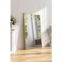 66cm W x 114cm H Rectangular Wall Mirror Metal Art Deco Mirror Hanging or Leaning