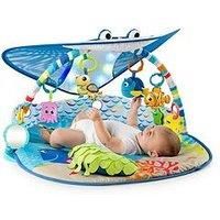 Bright Starts, Disney Baby, Finding Nemo Ocean Lights Baby Activity Gym and Play Mat with Detachable Toys, Sound and Music, Ages Newborn +