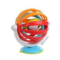 Baby Einstein, Sticky Spinner Booster & High Chair Activity Toy, Rattle, Sensory Play, Visual Stimulation, Spinning Wheel, Suction Cup Base, BPA-Free, Ages 3 Months+