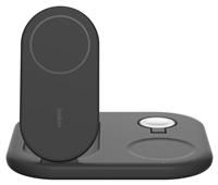 Belkin 3-in-1 Qi2 MagSafe Wireless Charging Stand - Black