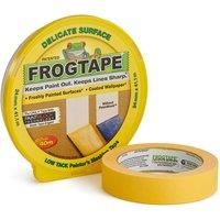 Frog Tape Yellow Delicate Surface Painters Masking Tape 24mm x 41.1m. Indoor painting and decorating for sharp lines and no paint bleed