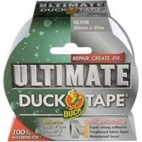 Duck Tape Ultimate Cloth Tape Silver. The Ultimate High Strength Waterproof Gaffer and Duct Adhesive Cloth Repair Tape, Duck Tape Ultimate Silver 50mm X 25m