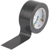 Duck Tape Original Black, 50 mm x 25 m. The original high strength waterproof gaffer and duct adhesive cloth repair tape