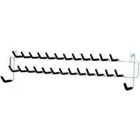 ClosetMaid 27 Hook Tie & Belt Rack, White, 8.9 cm x 38.1 cm x 6 cm