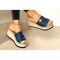 Unisex Brown Women'S Stylish Slip-On Wedge Sandals - Breathable And Versatile
