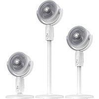 Adjustable Oscillating Fan - 360 Rotation & Smart Settings