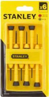 Stanley Instrument 6 Piece Precision Screwdriver Set STA066052 0-66-052