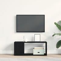 White TV Stand 80x24x32 cm Made from Engineered Wood