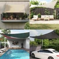 Sunshade Sail 160 g/m£ Dark Green 2.5x5 m HDPE