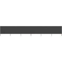 6-panel Wind Screen Fabric 800x120 cm Anthracite