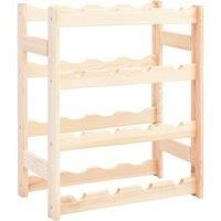 Wine Rack for 16 Bottles Pinewood