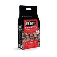Weber Grill Briquettes (4kg bag), for long and consistent heat, ideal for longer grilling of grill food, 100% natural wood, EU product, sustainably sourced, FSC certified (17590)