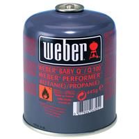 Weber Gas Cartridge - Disposable for Butane/Propane Gas, ideal Q 100/1000, Go-Anywhere Gas, Traveler, Sumit Charcoal & Performer Series, 3-4 hours burning time (17846)