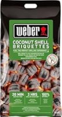 Weber Coconut Shell Briquettes 8kg, Black