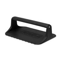 Weber Hamburger Press for Grill Plates, ideal for smash burgers, made of cast iron, with wave design - prevents sticking - Black (6785)