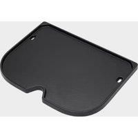 Weber Lumin Compact Electric Barbecue Griddle/Porcelain-Enamelled Cast Iron Grill Pan with Non-Stick Surface & Raised Edges, Durable BBQ Accessory, 1.3 x 28.5 x 21.5 cm, Black