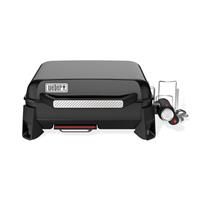 Weber SLATE GP 43 Premium Plancha Gas Grill, 43 x 41cm Cooking Area, Portable, Even Heat, Porcelain-Enamelled Non-Stick Grill Surface, Adjustable Legs - Black (1500540)