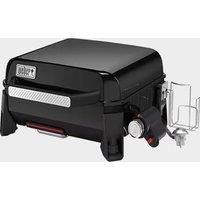 Weber SLATE GP 43 Premium Plancha Gas Grill, 43 x 41cm Cooking Area, Portable, Even Heat, Porcelain-Enamelled Non-Stick Grill Surface, Adjustable Legs - Black (1500540)