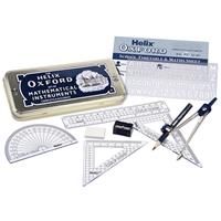 Maped Helix Oxford Maths Sets Compass Ruler Protractor School Stationery Case