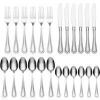 Oneida Barcelona 24 Piece Stainless Steel Cutlery Set Dishwasher Safe Rustproof
