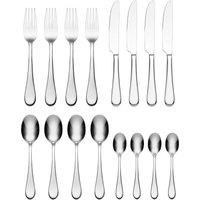 Oneida Icarus Cutlery Set for 4 - Stainless Steel Cutlery Set, Heavy Weight & Mirror Finish, Rust Resistant & Dishwasher Safe Flatware, Silver