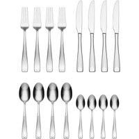 Oneida Moda 16-piece Stainless Steel Cutlery Set, Heavy Weight & Mirror Finish, Rust Resistant & Dishwasher Safe, Includes 4 Dinner Knives, 4 Table Forks, 4 Dessert Spoons & 4 Tea Spoons