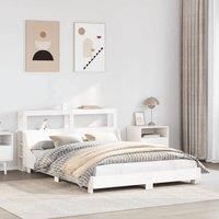 Berkfield Home Bed Frame without Mattress White 120x190 cm Small Double Solid Wood Pine