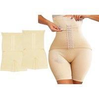 High-Waisted Body Shaping Underwear - 2 Pairs - Black