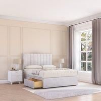 Kansas Divan Bed Base No Drawers & 54" Floor Standing Headboard