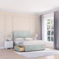 Kansas Divan Bed Base 2 Drawers & 26" Struts Headboard